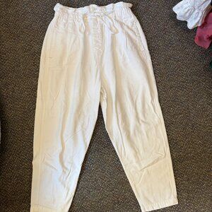 Free People Cream Trousers